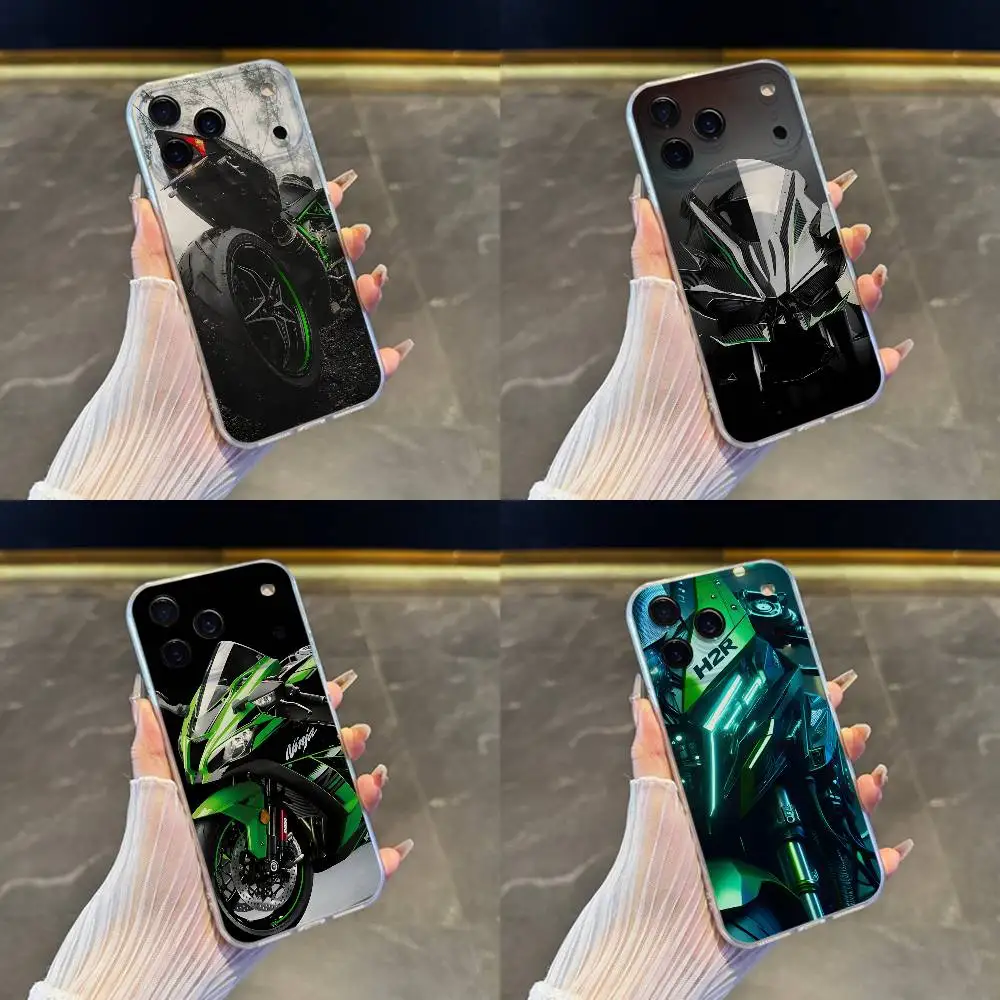 

Cool Motorcycle H2R K-Kawasakies-S Phone Case iPhone 17,16,15,14,13,12,11 Pro,Max,Plus,X,XS,XR,SE4,E Mini Transparent Soft Cover