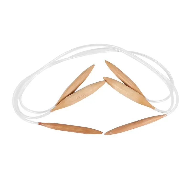 A04G-Bamboo Circular Knitting Needles Set Oversize Circular Knitting Needles Jumbo Needles For Chunky Yarn US Size 19, 35, 50