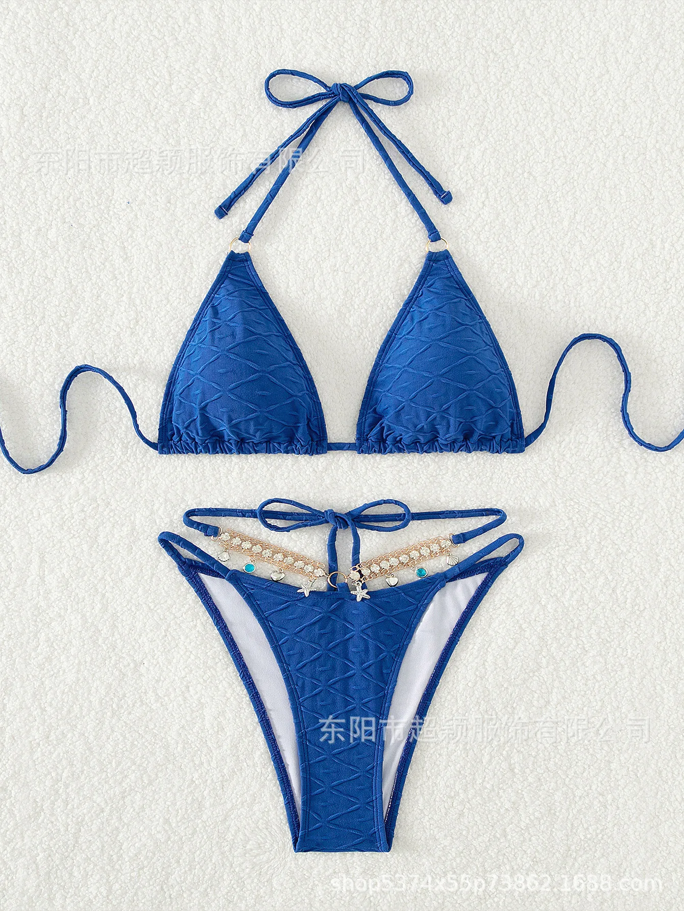 ملابس السباحة الأكثر مبيعًا، سلسلة المجوهرات حقيبة مثلثة بيكيني مثير للنساء بيكيني 2025 جديد