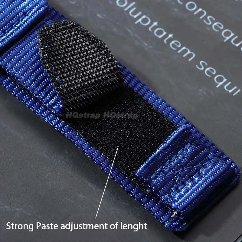 Nylonowy pasek do zegarka 22mm płótno Outdoor Sport wodoodporny pasek Quick Release uniwersalna bransoletka dla mężczyzn kobieta wymienna opaska na nadgarstek