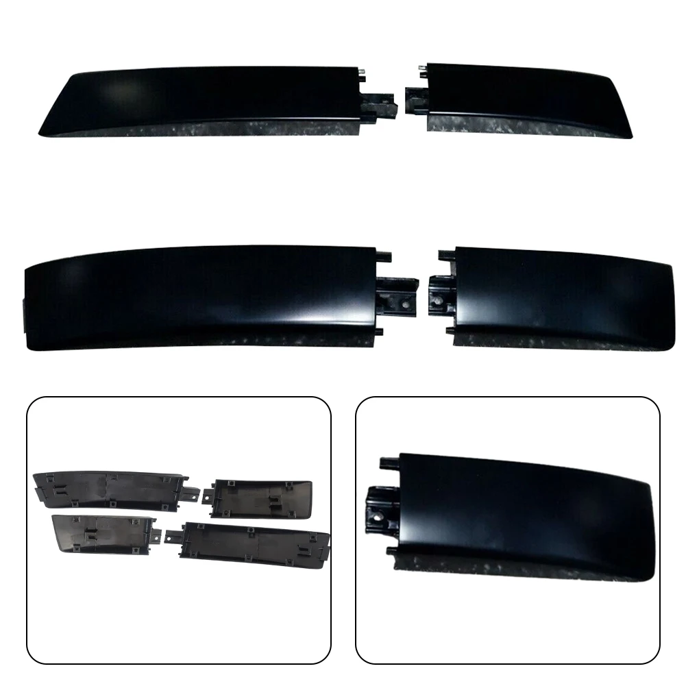 4Pcs Roof Rack Rail End Cap Set For Suzuki Grand Vitara 06-15 Matte Black Finish Enhanced Protection Stylish Design