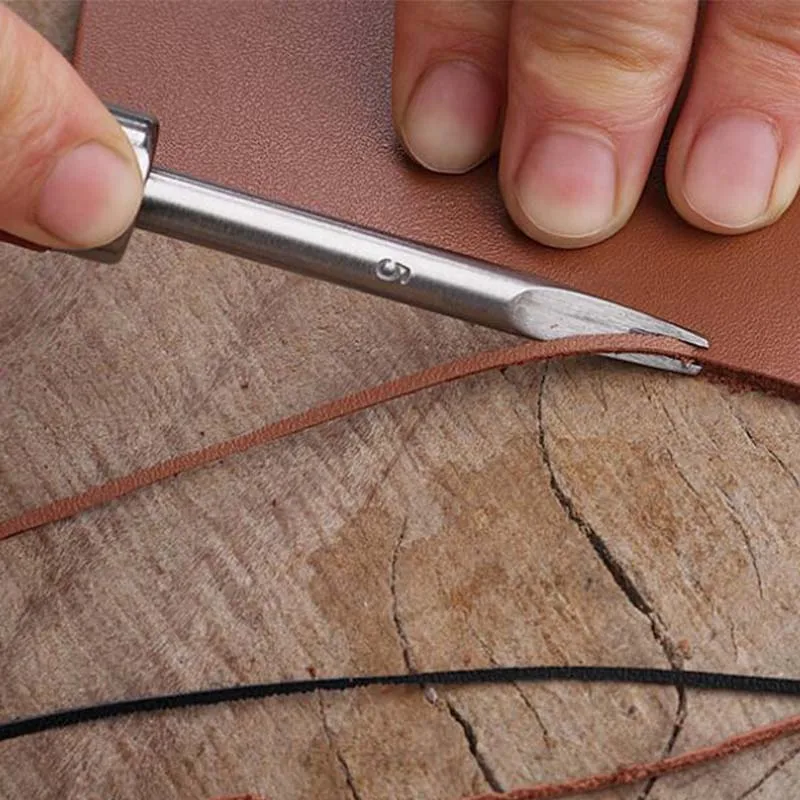 Leder Common Edge Beveler Skiving Craft Keen Edge Schneidwerkzeug zum Abschrägen von V-förmigen Klinge mit abgerundeter Mitte und zum Aufnehmen der Kante – Detail 6