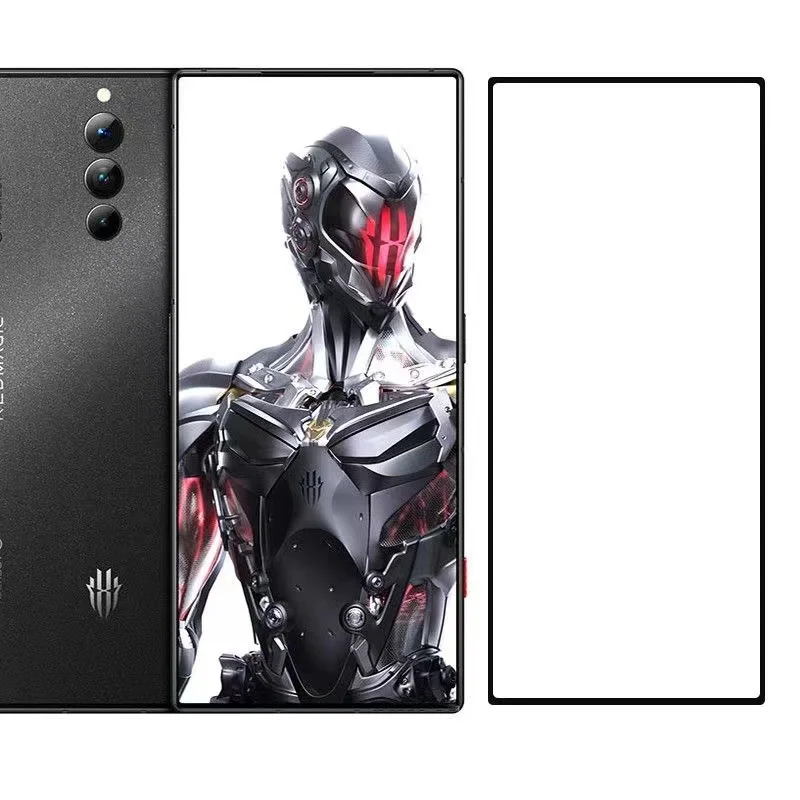 حامي شاشة زجاجي مخفف 9h لجهاز أحمر magic8 8s pro ، واقي عدسات الكاميرا الناعم ، nubia red magic9 pro plus