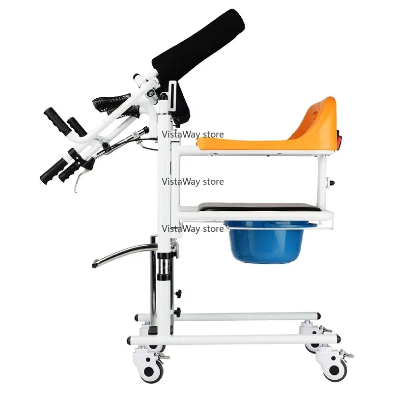 

Hydraulic Imove Patient Transfer Chair With Commode Lifting Chair For Elderly Moving Bathroom Safety Equipment