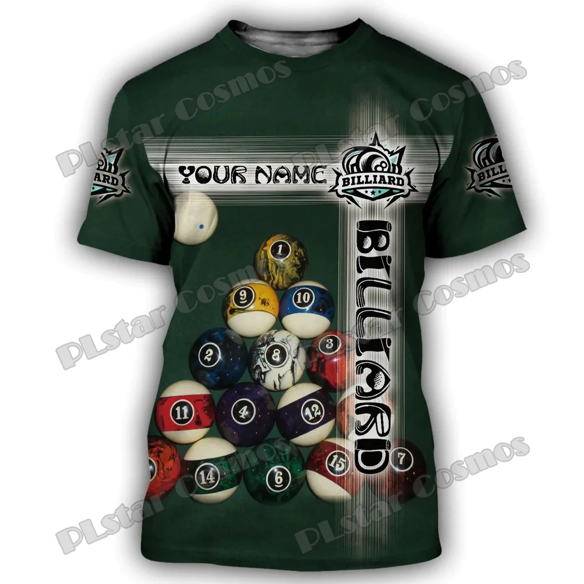 

PLstar Cosmos Custom Name Billiard Team 3D Printed Mens t shirt Summer Unisex Casual Tee Shirt Gift To Billiard Player DW241