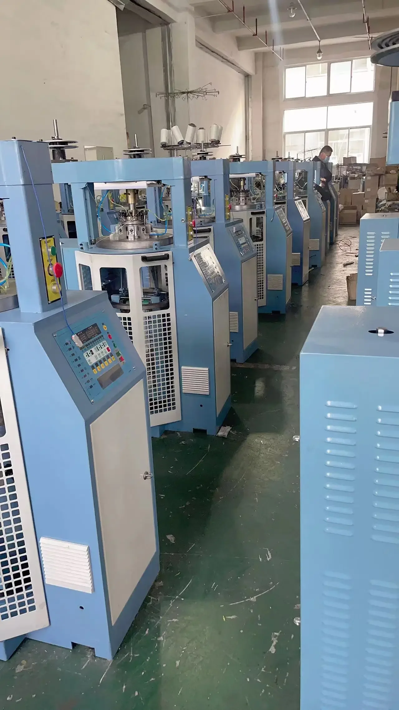 High Speed Ribbing Machine Small Circular Knitting Machine For Elastic Cuff Knitting Machine