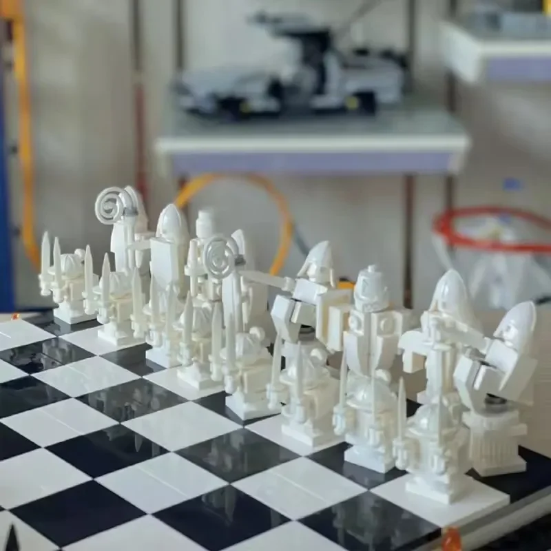 

2025 MOC Film Wizard Chess MagicGame Building Blocks Knight Role Final Challenge Interactive Play Bricks Toys Kid Gifts