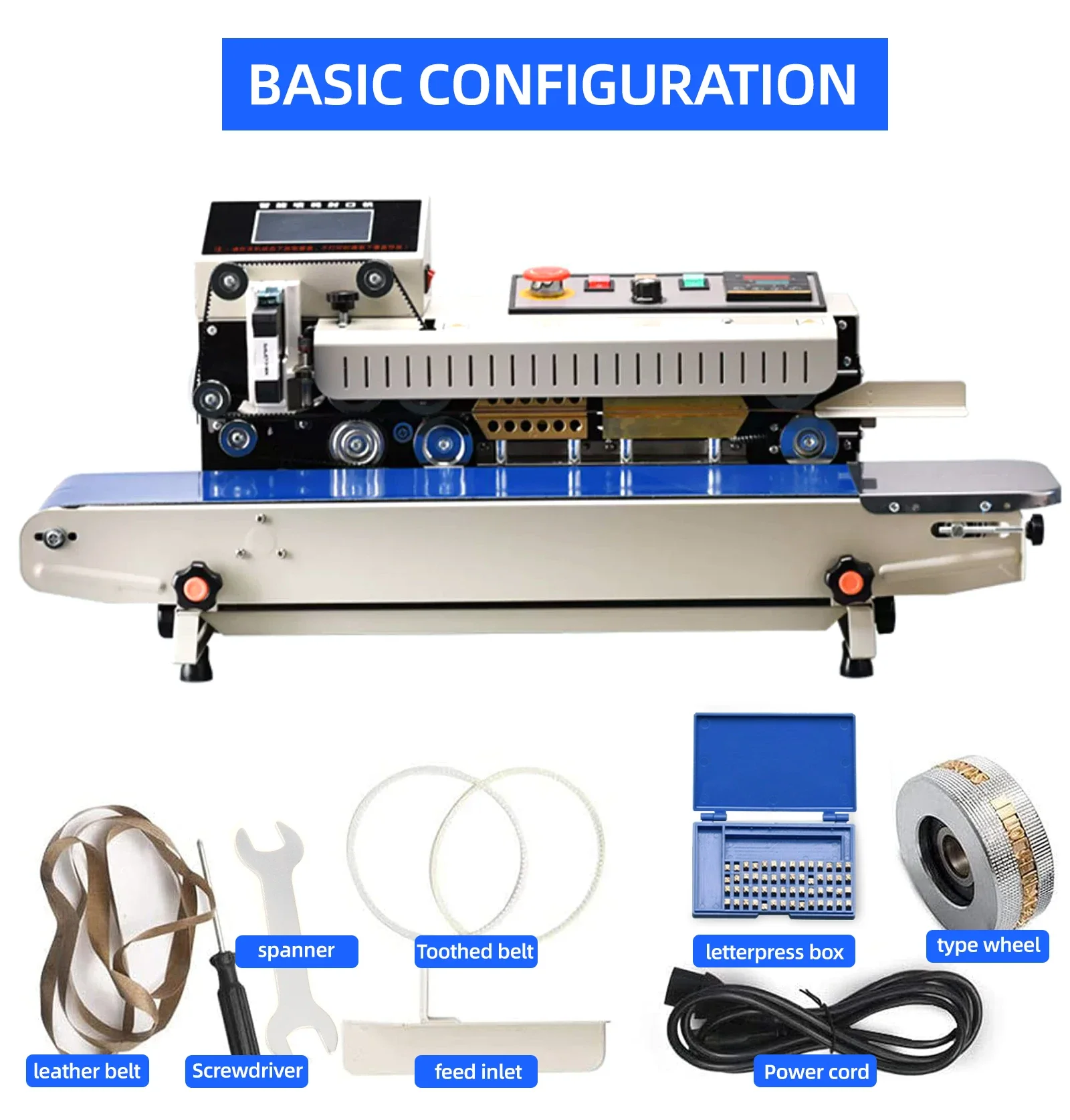 Hot Sale Hot Sell Continuous Band Sealer With Inkjet Printing Advanced Bag Sealing Machine