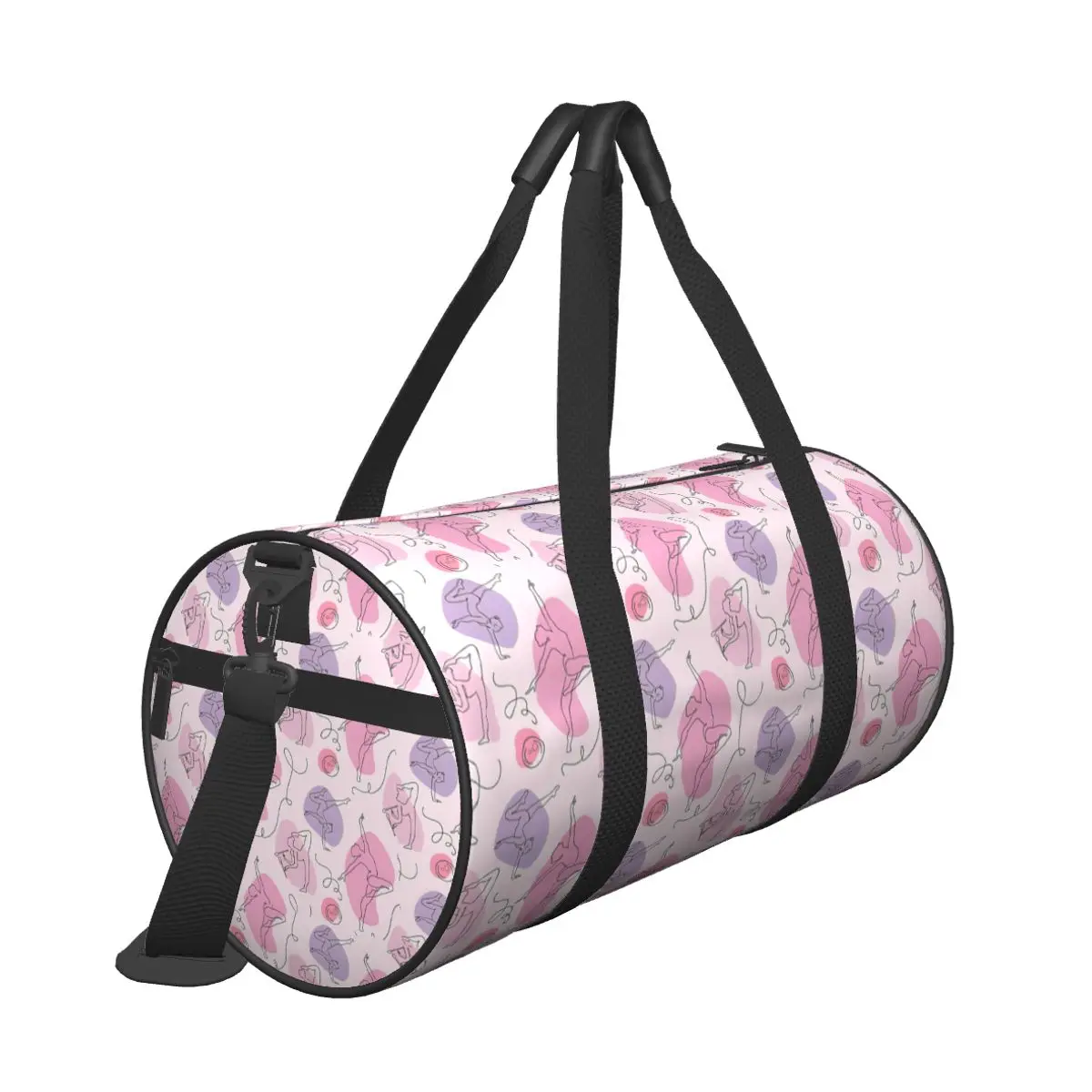 Gymnastics Girl Colorful Modern Sport Gym Bag Portable Sports Bags with Shoes Training Handbag Cute Fitness Bag For Male Female
