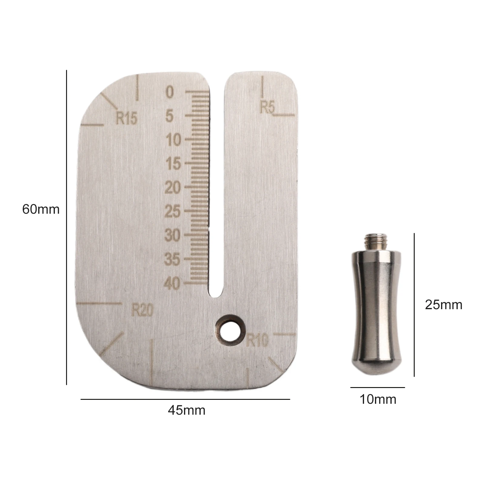 Leather Crafting Punching Ruler for Accurate Hole Positioning in Stitching and DIY Projects with Stainless Steel Construction