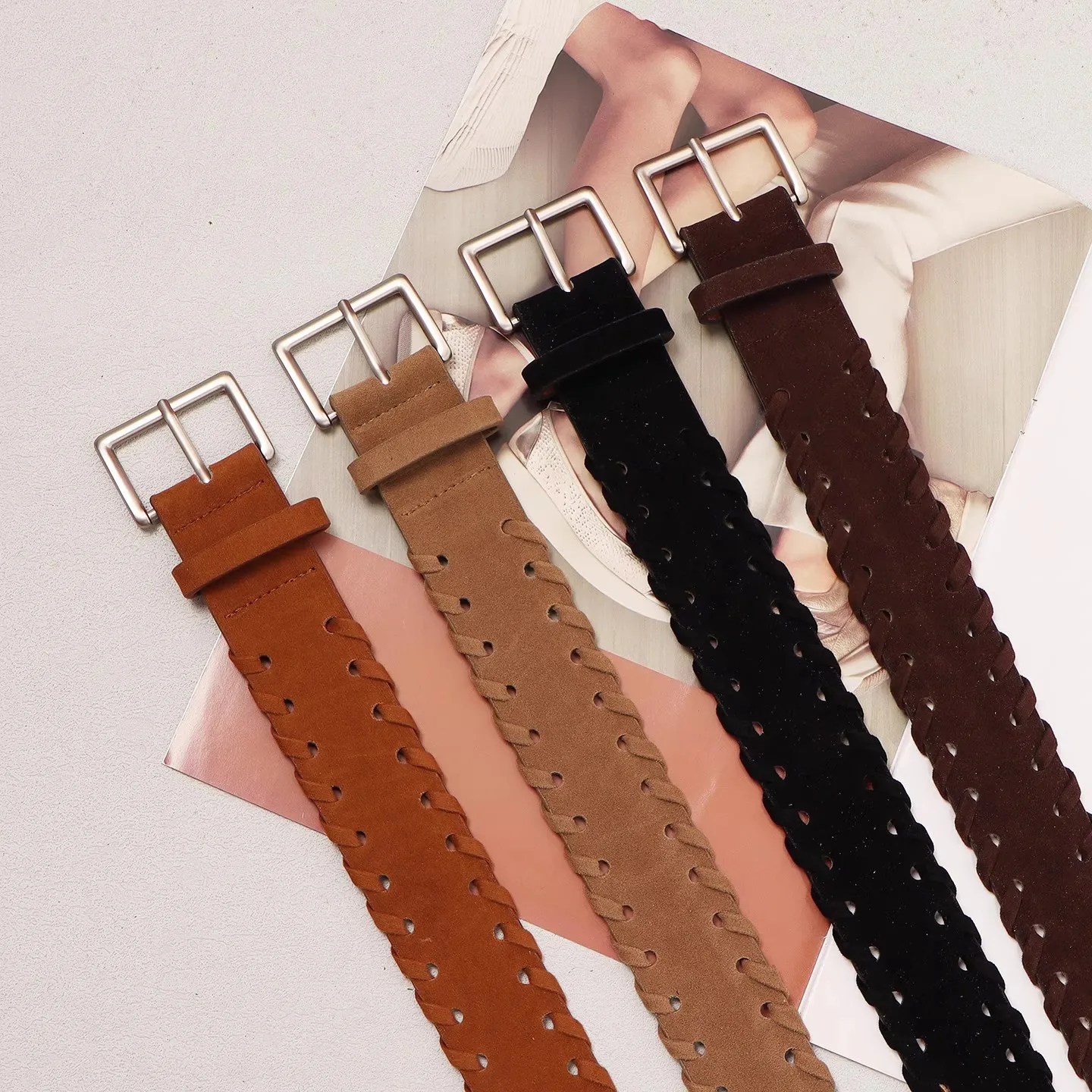 المرأة خمر الجلد المدبوغ بولي Leather الجلود فستان Cummerbunds الكورسيهات حزام الخصر أحزمة الديكور واسعة حزام R3498