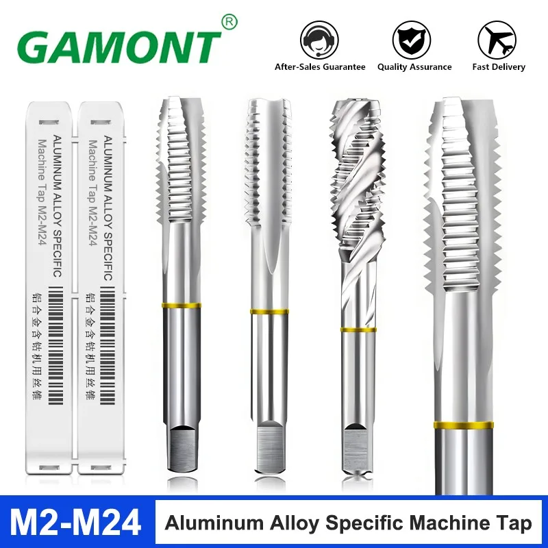 

GAMONT Yellow Circle M35 Cobalt Containing Tap Spiral /Straight Groove/Tip End For Aluminum Machine Tapping Taps M3-M16