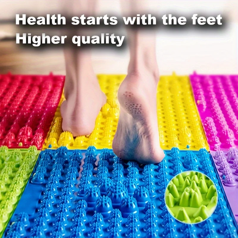 

3/6pcs Durable Soft Silicone Foot Massage Mat Blood Circulation Ultra-slow Running Yoga Workout Mat Thickened Toe Pressure Plate