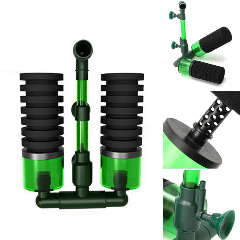 فلتر إسفنجي بيولوجي من الروبيان QS200a، فلتر خزان الأسماك، مضخة هواء متوسطة معلقة، فلتر إسفنجي بيولوجي، ملحقات خزان الأسماك