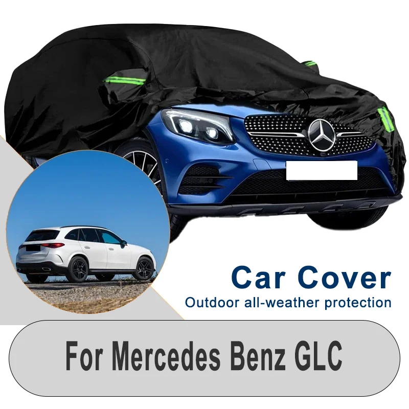 

Outdoor Car Cover for Mercedes Benz GLC X253 X254 43 63 - Winter Summer Snowproof Dustproof Shield, Waterproof Sunproof