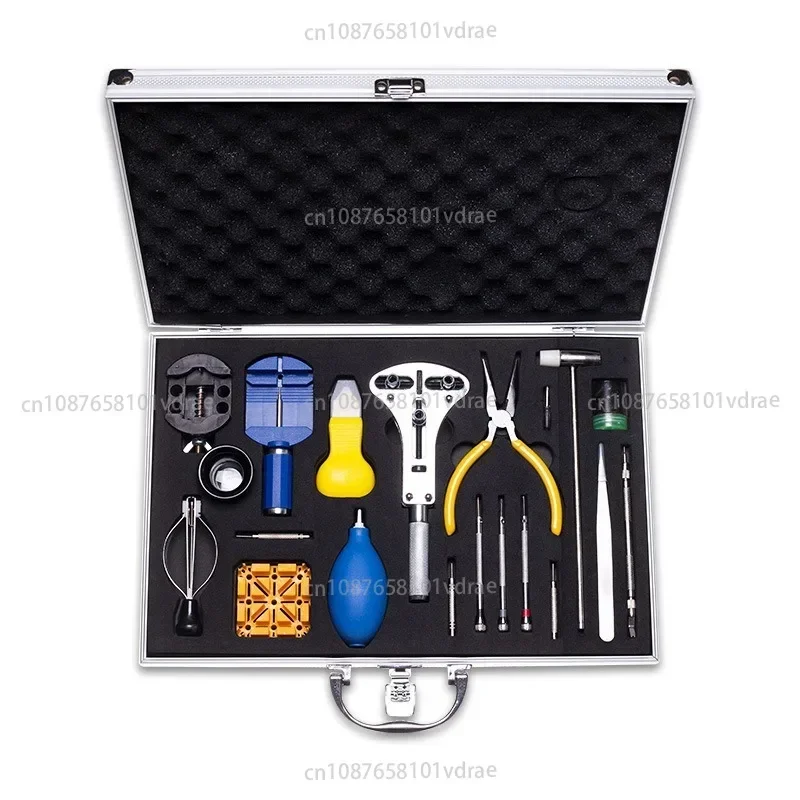 Watch Repair Tool Kit 37-Piece Set for Watch Strap Cutting, Case Back Removal, Disassembly, Maintenance, and Battery Replacement