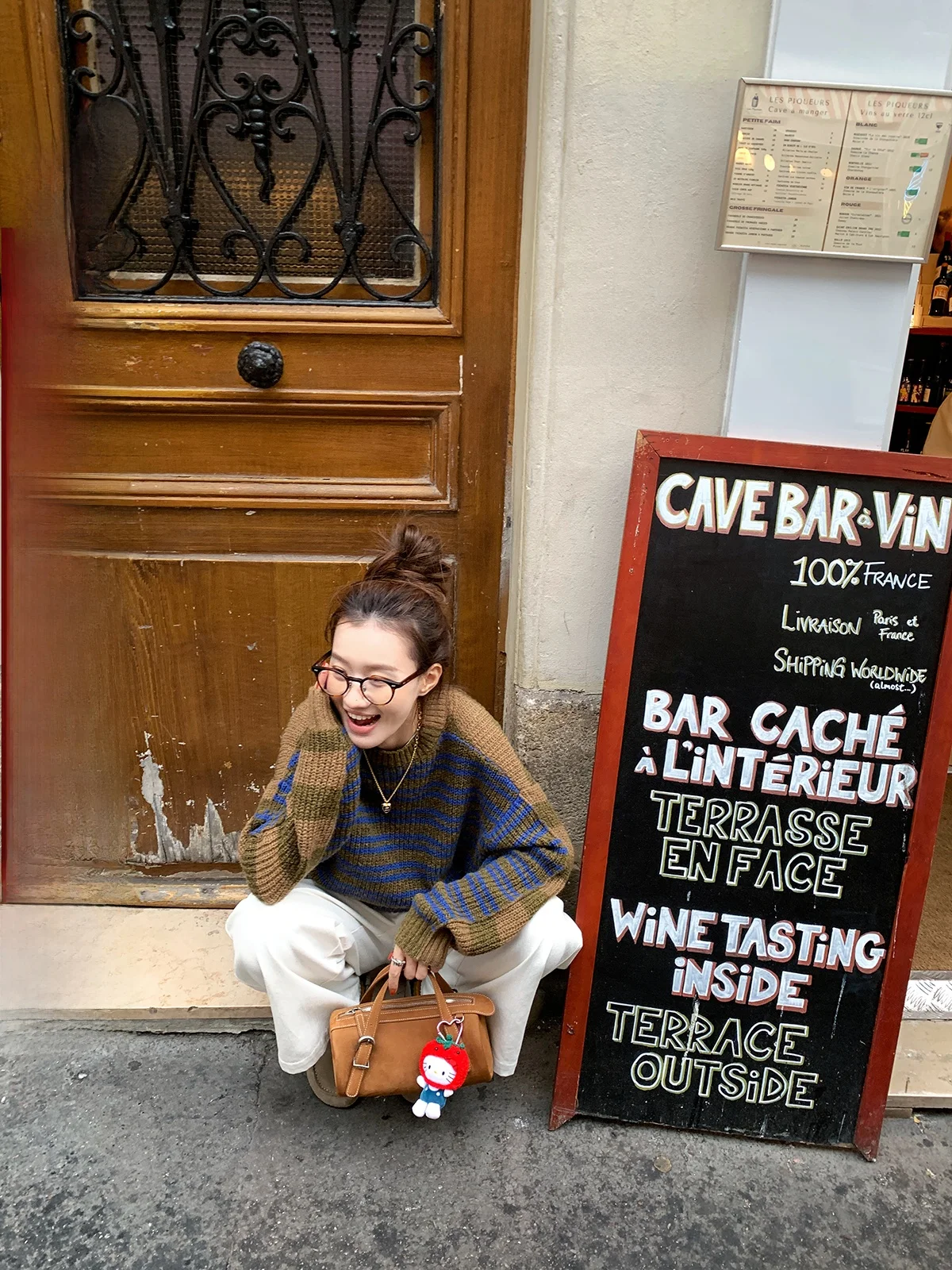 

Теплый свободный женский свитер в полоску из смесовой шерсти, повседневный осенне-зимний топ с длинным рукавом и круглым воротом, термосвитер