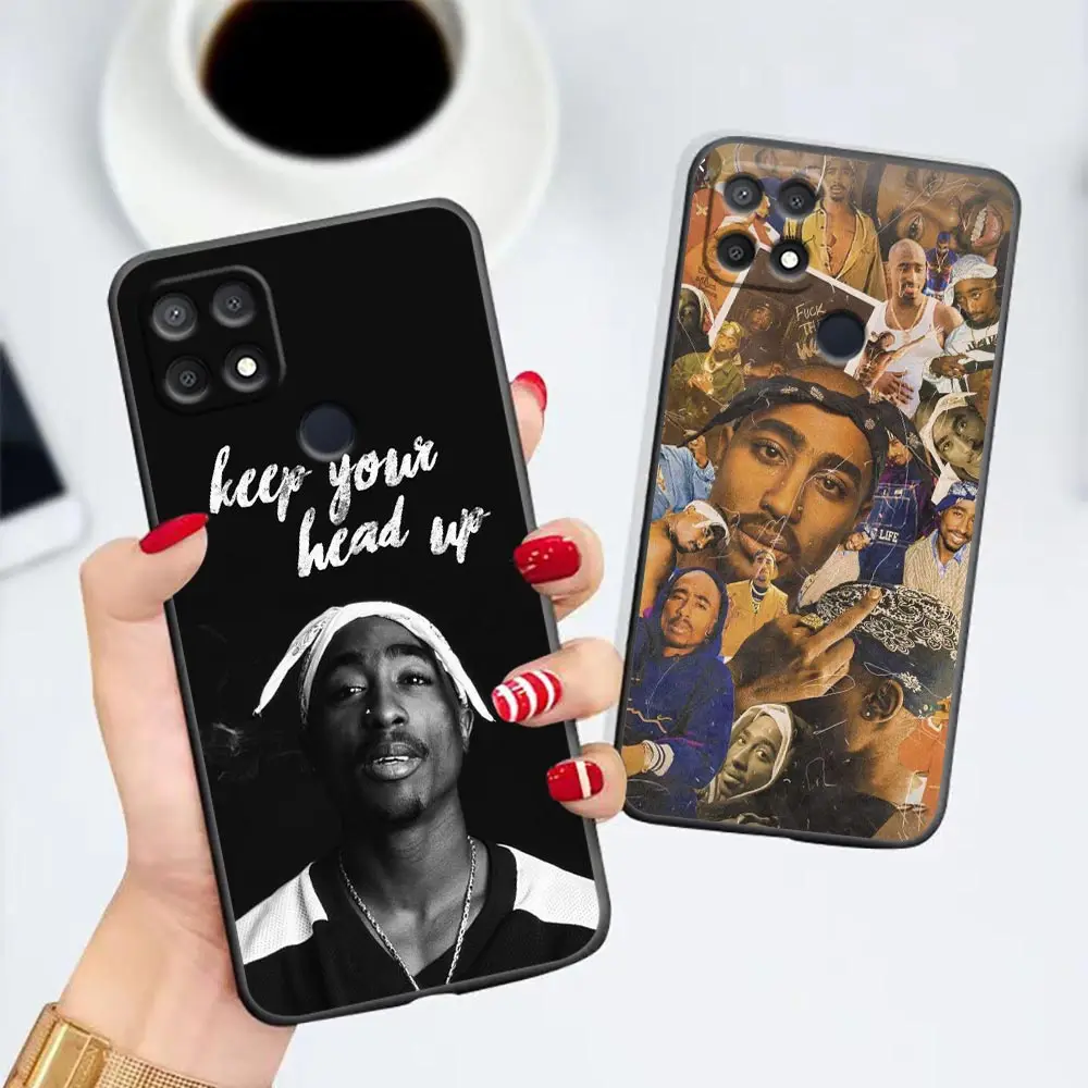 Rap Singer Tupac Shakur Case For OPPO A98 A96 A94 A93 A92 A92S A91 A78 A74 A73 A72 A58 A57 A55 A54 A53 A52 A17 A16 A15 5G Cover