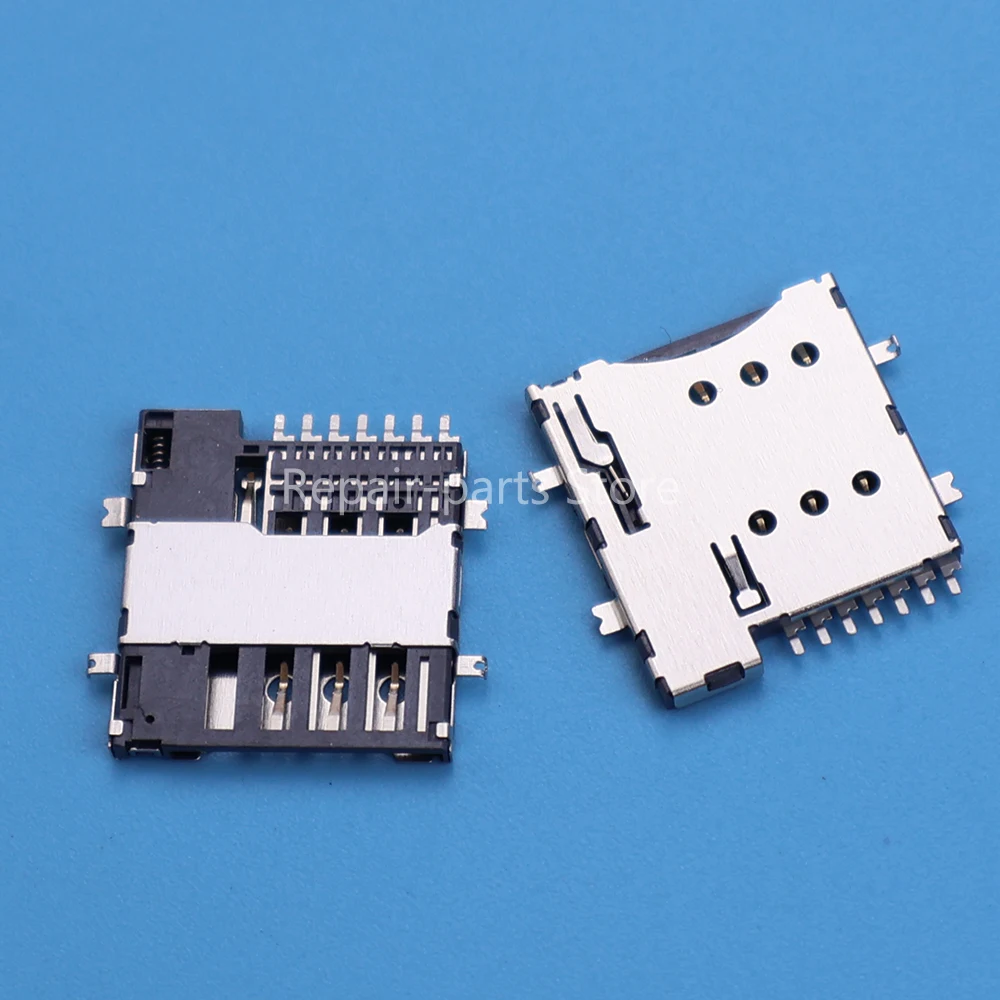 JCD 7P MICRO SIM-Kartenanschluss 7-Pin Micro SIM-Sockelhalter 1,35H Selbstverschließend mit Schalter PUSH Mobiler Kartenhalter Neu – Detail 3