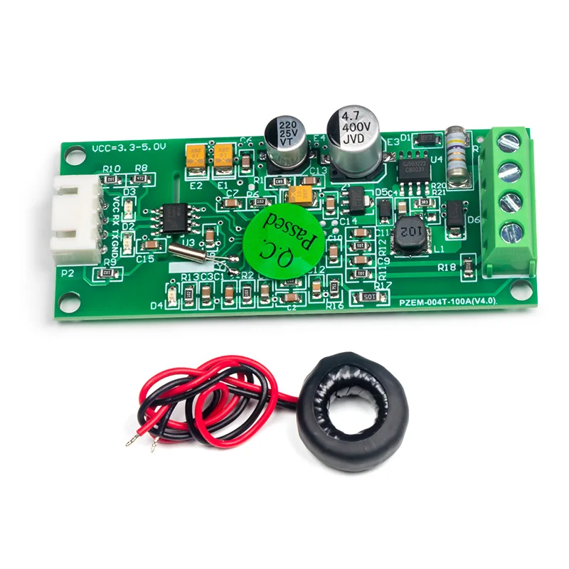 PZEM-004T 4.0 Version TTL Modbus-RTU Power Meter Kwh Meter AC Single Phase 100A Electric Volt Amp Frequency Power Factor Tester