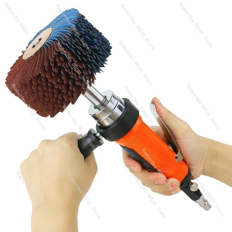 Pneumatic jackfruit profiled sander Abrasive cloth wheel Primer brush Woodworking groove Line polishing wheel