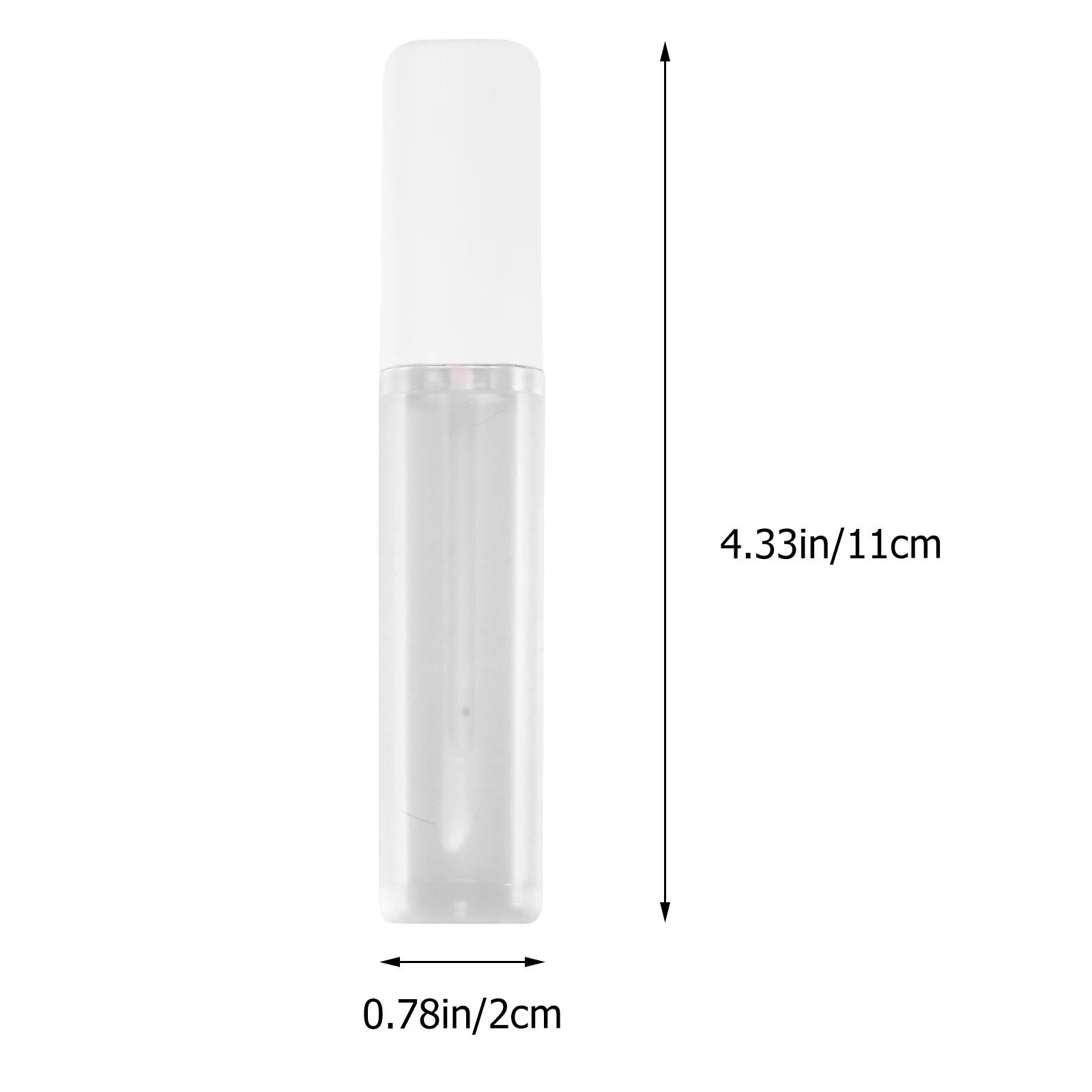 4 Stück 6 ml leere Lipgloss-Röhrchen aus Kunststoff, Unterverpackungsflasche für Reisebehälter, Lippenbalsam-Röhre, Make-up, nachfüllbar