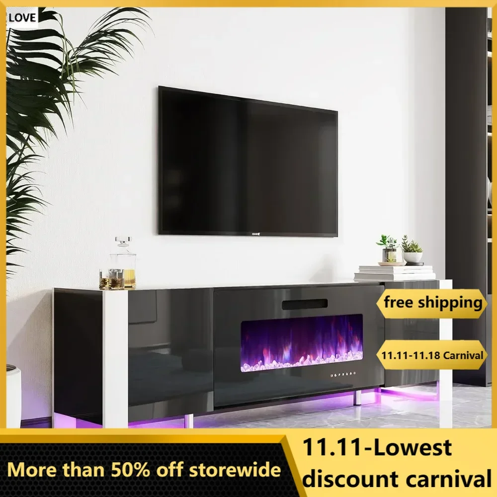 Fireplace TV Stand with 36