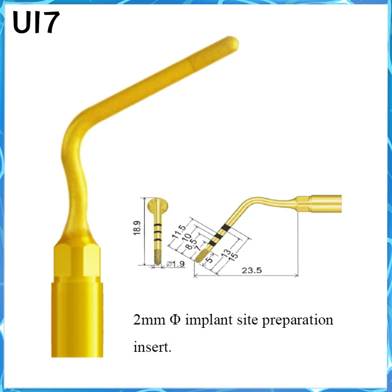 VVDENTAL Implant Surgery Kit for MECTRON/NSK/WOODECKER/SATELEC/DMETEC Dental Implant Surgery Work Tip WSIK Set UI1-UI8