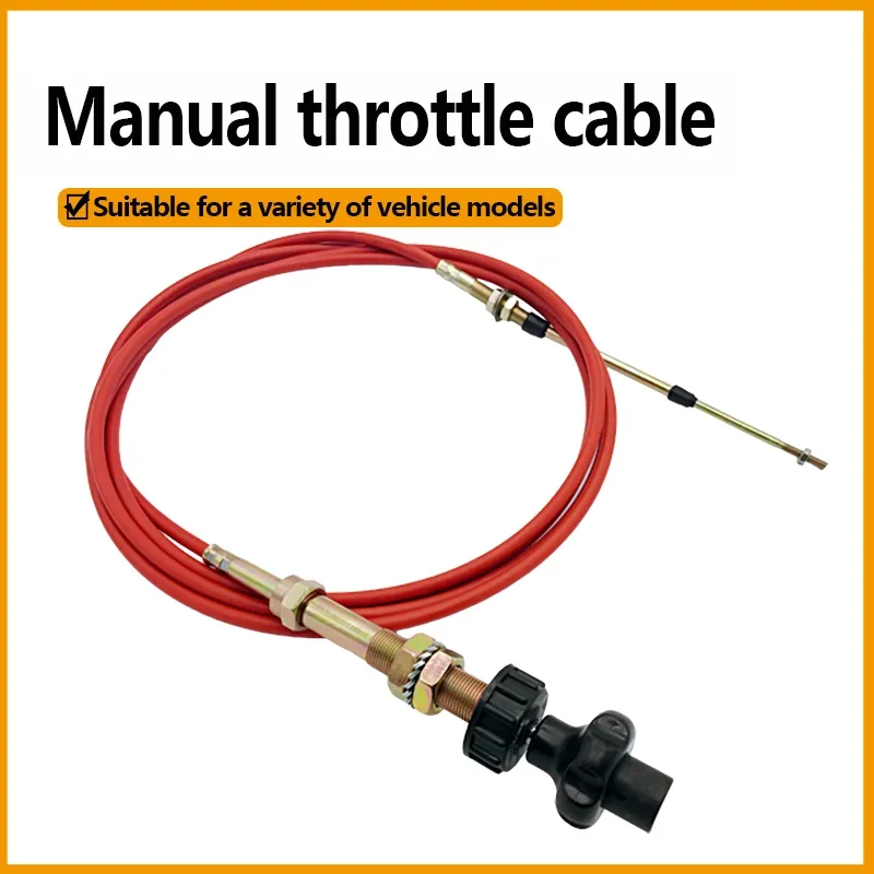 High-Quality Manual Throttle Cable for Excavators Button Style Optimal Performance Heavy Machinery Replacement Part