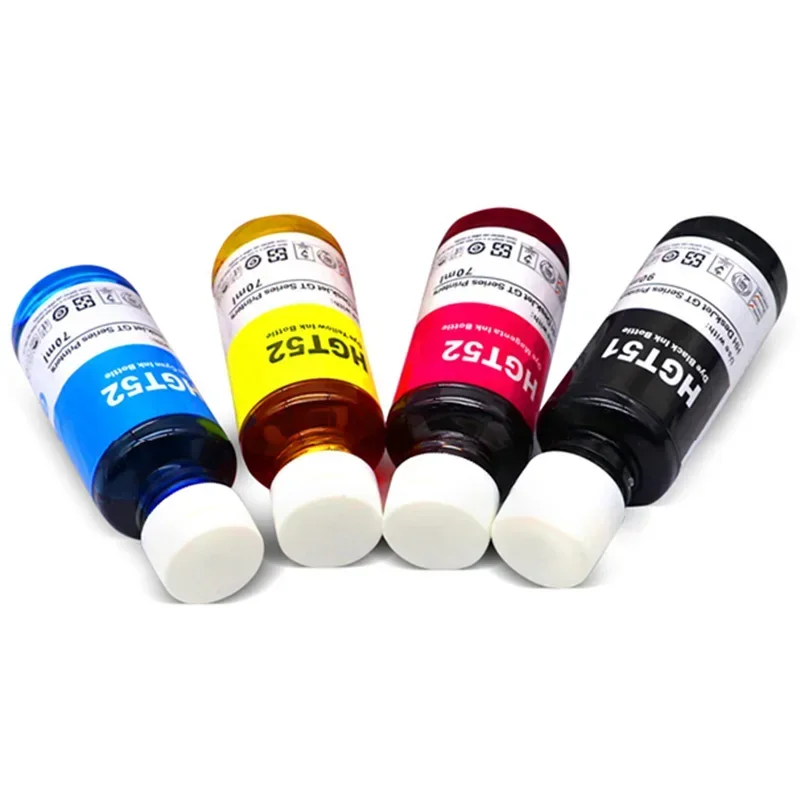 Dye Ink Kit compatible for hp GT51 GT52 GT 51 52 for GT5810 GT5820 5810 5820 Deskjet Printer Ink 90ml Black and 70ml color