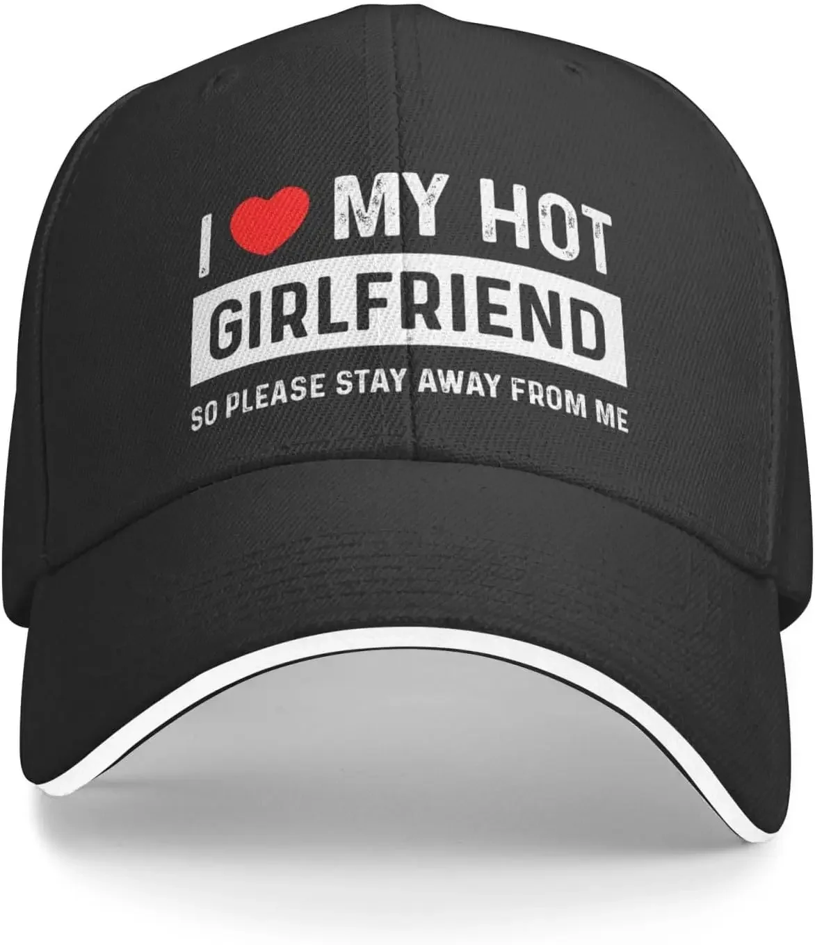 Funny Hat I Love My Hot Girlfriend So Please Stays Away Hat Men Baseball Hats Cute Cap