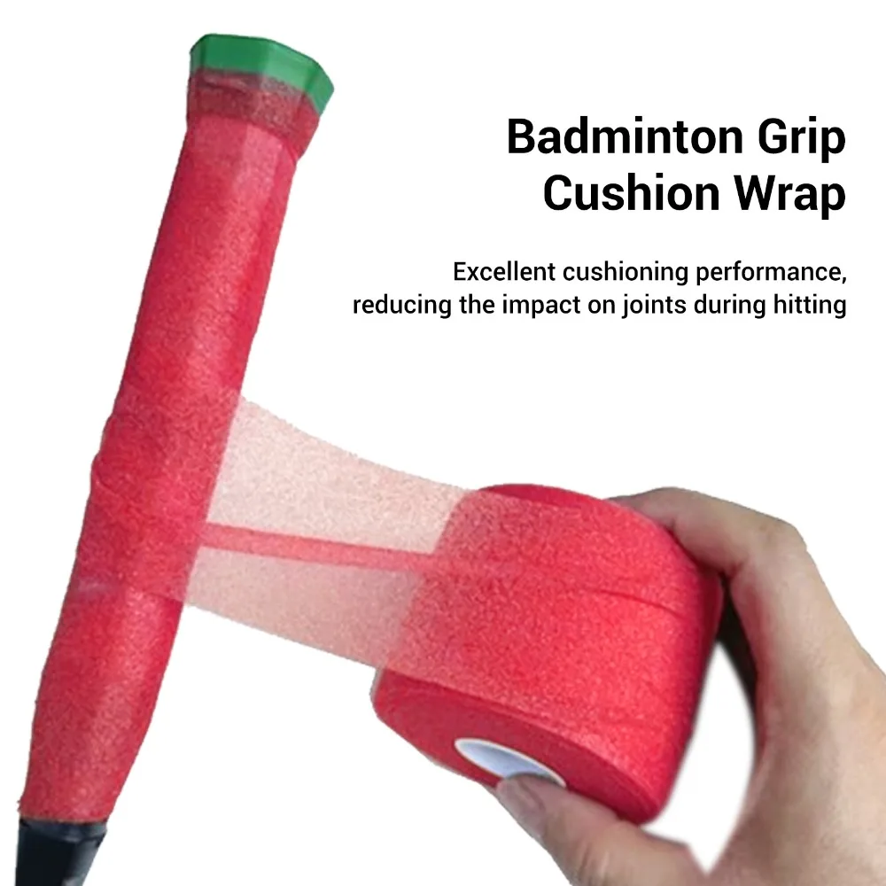 

60mm Width Badminton Grip Cushion Wrap 20m Length Shock Absorption Badminton Racket Cushion Anti Skid Tennis Racket Cushion