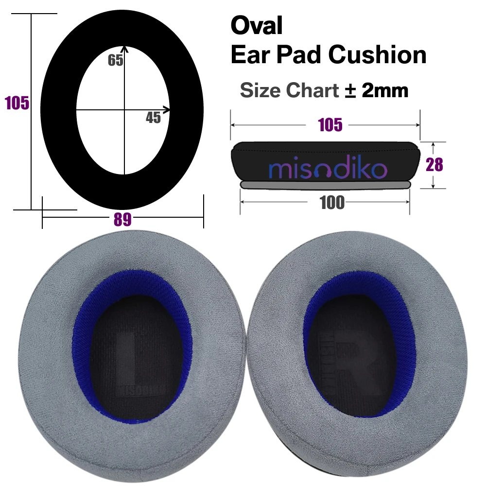 Misodiko-almohadillas cómodas mejoradas para los oídos, almohadillas de repuesto para HyperX Cloud I II Alpha Flight Stinger Core, Arctis 7/ 5/ 3