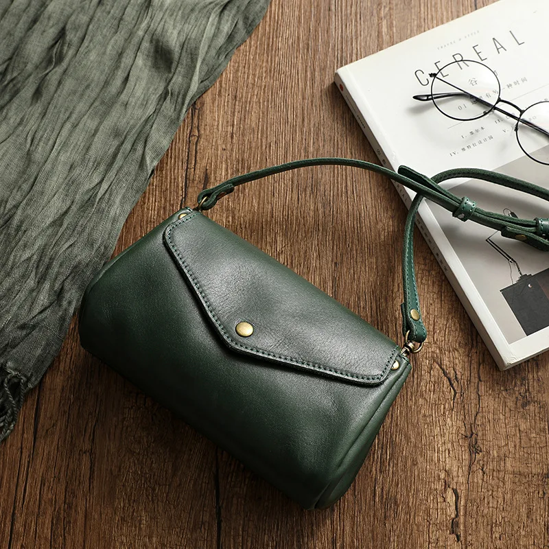 Luxury Fashion Pretty Girls Leather Shoulder Bag 100% Genuine Leather Bags For Woman Small Female Sling Bag Crossbody Bag