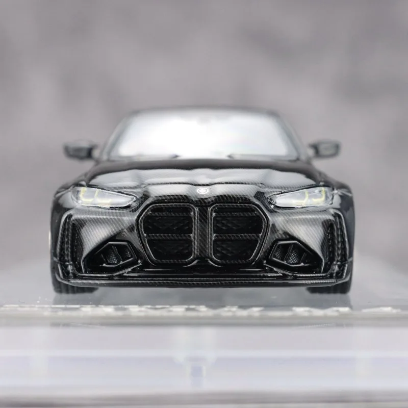 SW 1/64 G82 M4 ADRO BODY KIT Alle Carbon Zwarte Legering Motorvoertuig Speelgoed spuitgieten Metalen Model Collectie jongen Kerstcadeaus