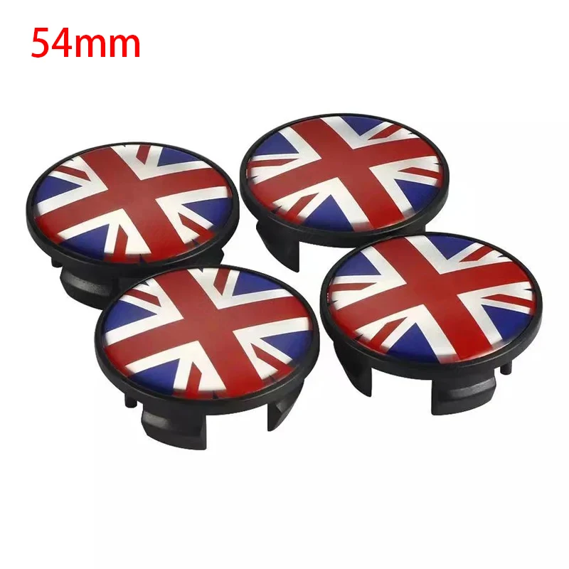 54mm/60mm 4Pcs Car Wheel Center Hub Cap Rim Cover For Mini Cooper Countryman Clubman F56 F55 R55 R56 R60 F60 Auto Accessories