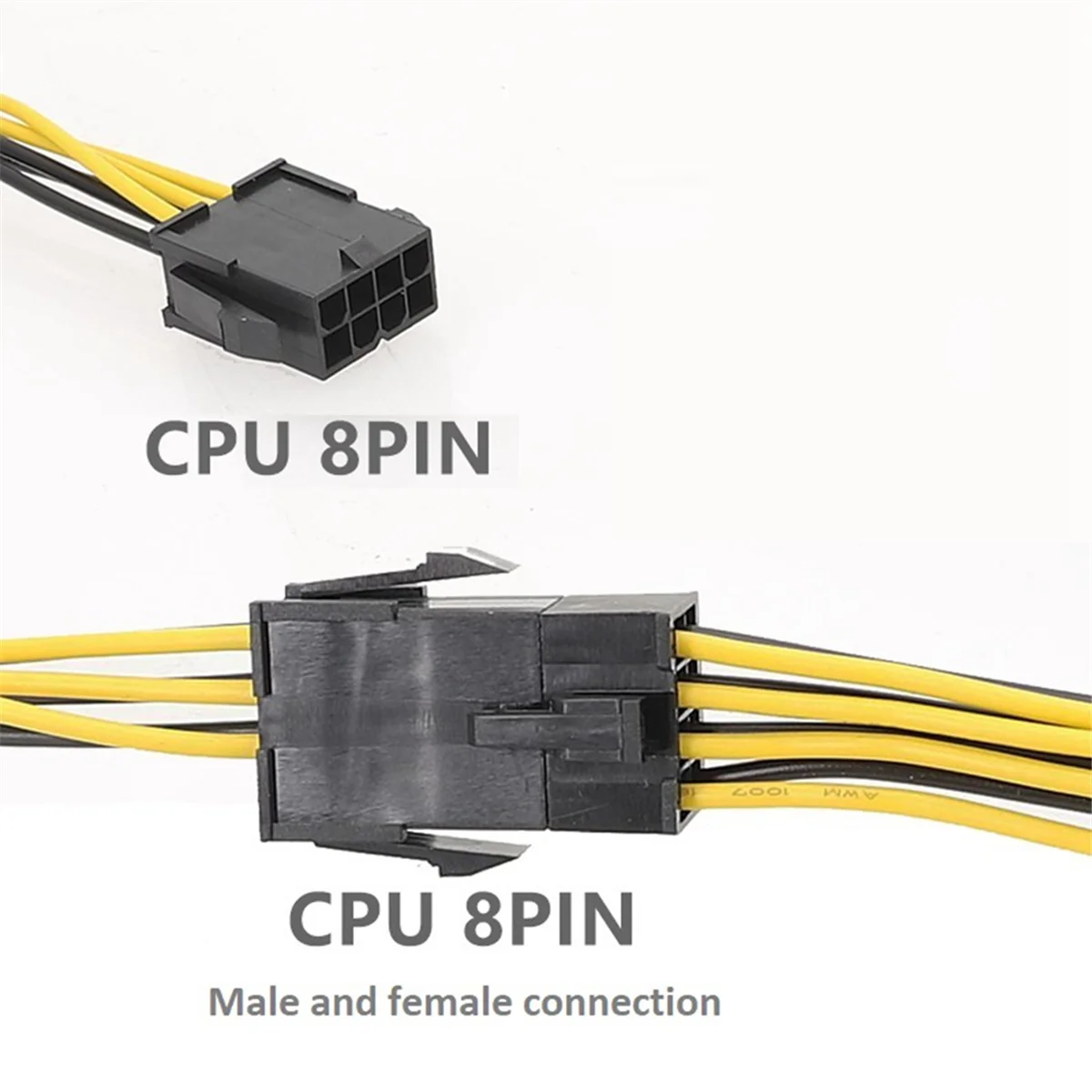 Motherboard CPU 8-Pin to Hard Drive Cable CPU 8PIN to SATA Hard Drive Power Supply Cable 12V to SATA Hard Drive Cable