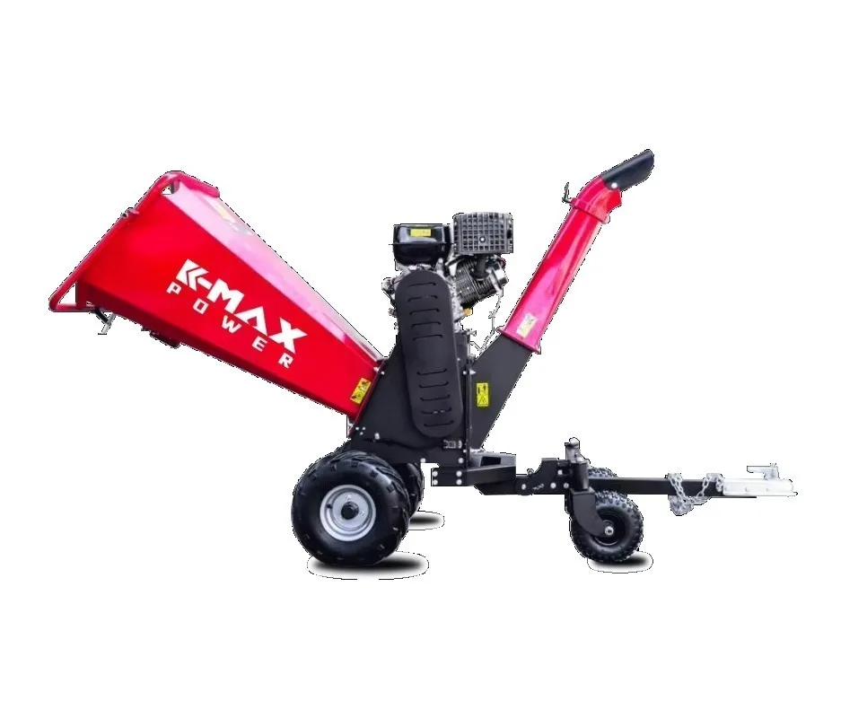 CE Certified 15HP 4-Stroke Recoil or   Start Large Capacity Wood Chipper Shredder for Garden Forestry