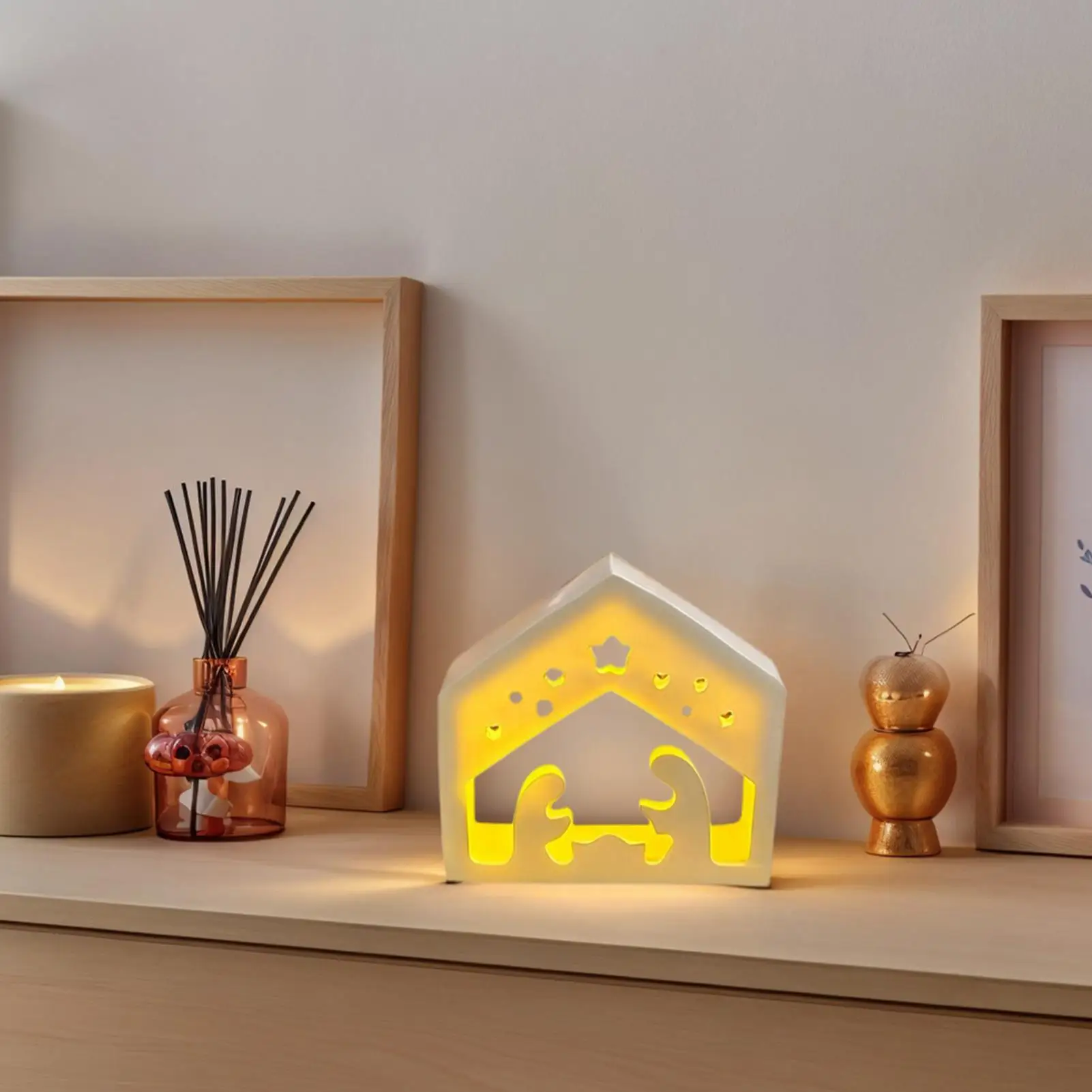 Silikonform für Weihnachtskrippe für Kerzen, Jesus Manger Teelichthalter Advent Kerzenform, Neujahrs-Urlaubsdekoration