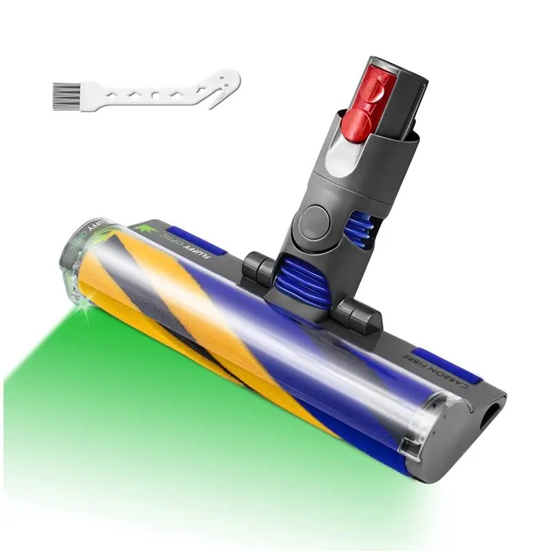 

Лазерная мягкая роликовая чистящая насадка A29R для пылесосов Dyson V12 Detect Slim / V10 Digital Slim, освещающая пыль и загрязнения