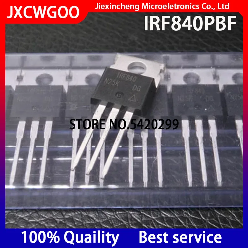 10PCS 100% New original IRF840PBF IRF840 500V 8A MOSFET TO-220