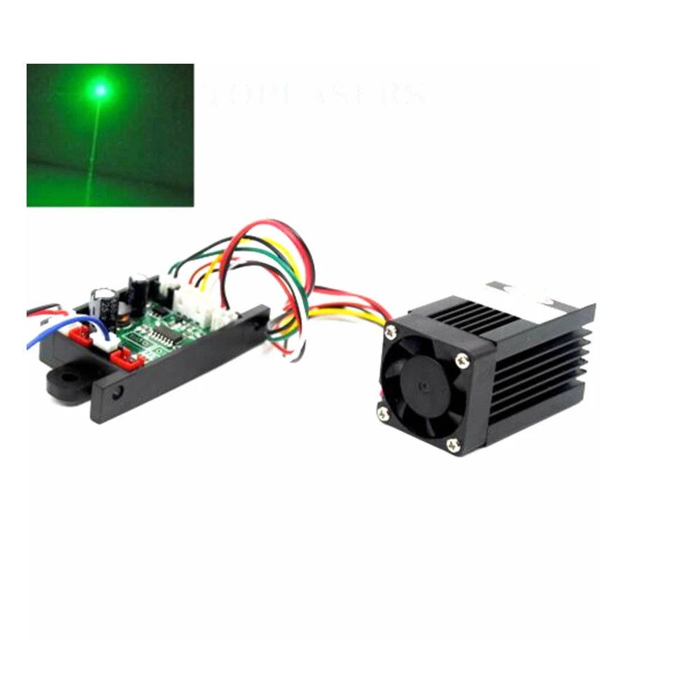 modulo verde industrial do diodo laser do raio do ponto 532nm 80mw100mw 12v w ttl 020khz 01