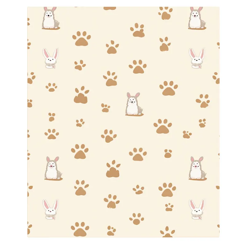 1 قطعة بطانية الفانيلا لطيف الأرنب وبطانية طباعة باو لديكور المنزل المريح