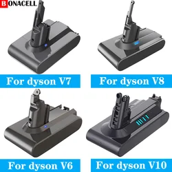 Bonacell 21.6V Batterie voor Dyson V6 V7 V8 V10 Serie SV12 DC62 SV11 sv10 Handstofzuiger Reservebatterij