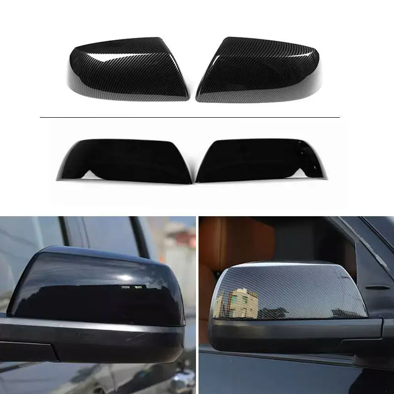 ABS Car Accessories Exterior Rearview Side Mirror Cap Cover Trim For Toyota Tundra Crew Max 2007-2021 Sequoia 2008-2015