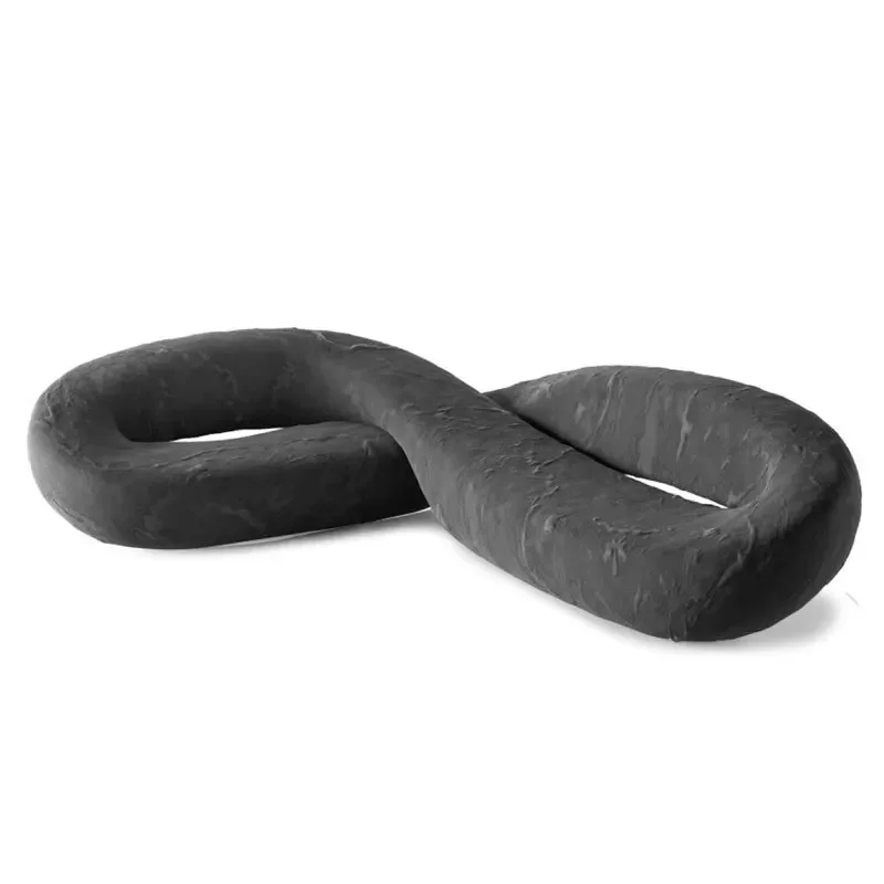Italian designer Italian creative personality special-shaped fabric reception serpentine sofa chair