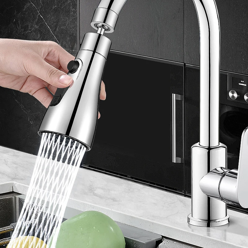 العالمي 3 وضع صنبور المطبخ محول مهوية دش رئيس الضغط المنزل توفير المياه الفوار سبلاش صنبور مرشح فوهة موصل