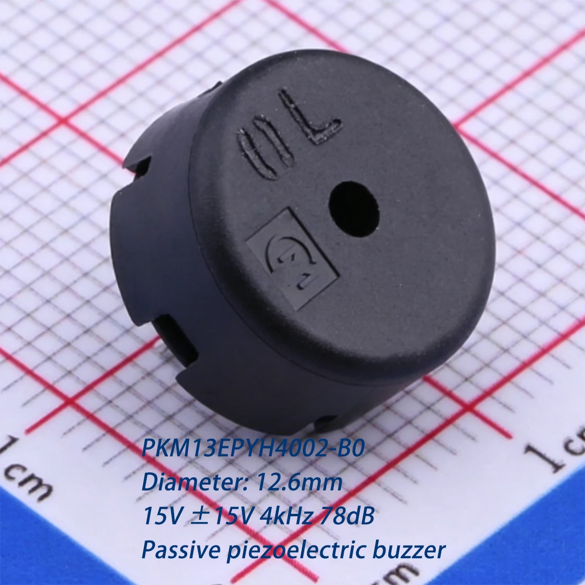 10PCS PKM13EPYH4002-B0 Diameter: 12.6mm Plug-in 2PIN 15V ±15V 4kHz SPL 78dB NEW Original Passive Piezoelectric buzzer