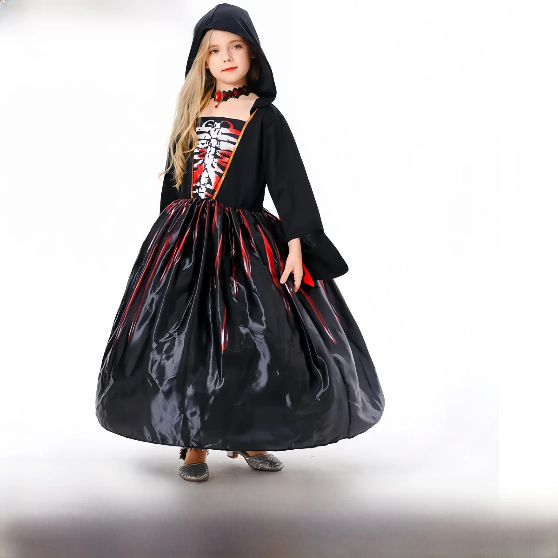 Nieuwe Halloween Kindercosplay Kostuum Grensoverschrijdende Traditionele Chinese Kleding Voor Kinderen Stage Performance Outfit Polyester