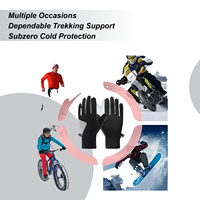 Rechargeable Heated Gloves Waterproof Warm Electrical Gloves Skiing Snowboarding Equipment For Touchscreen Motorcycling Hunting